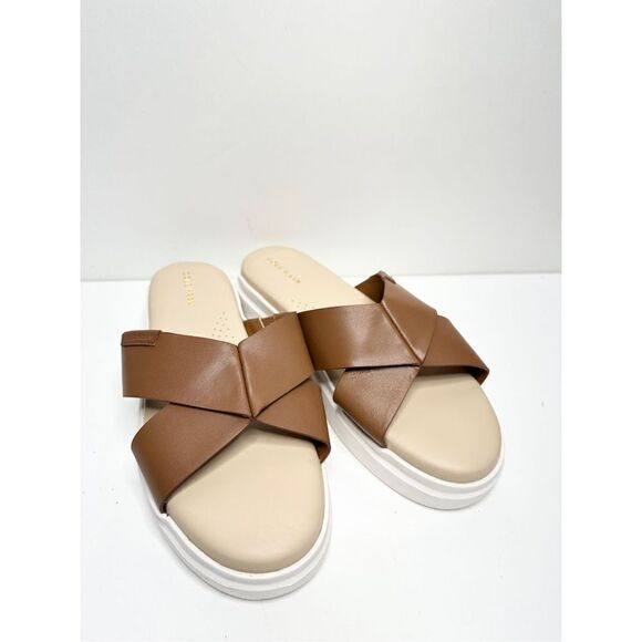 Cole Haan Sandals Womens Size 8.5B Grandpro Rally Criss Cross Slip On Slides - Picture 3 of 11